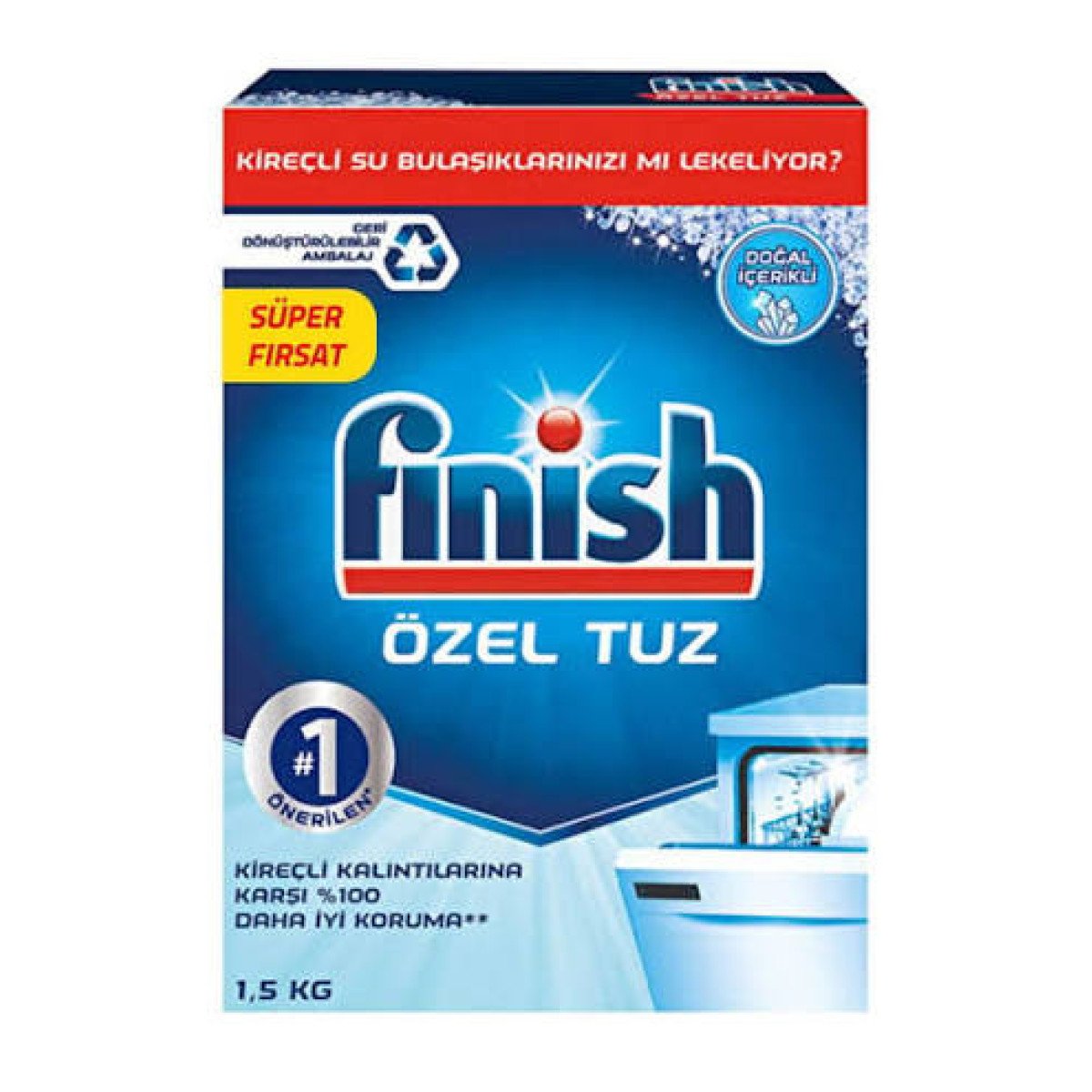 FİNİSH ÖZEL BULAŞIK MAKİNASI TUZU 1,5 KĞ.